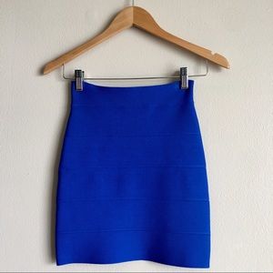 [83] BCBGMAXAZRIA Blue Bandage Skirt